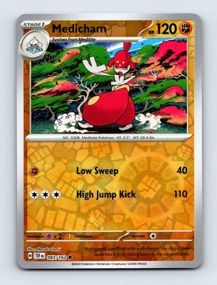 Medicham Reverse Holo SV05: Temporal Forces 083/162 NM/LP - Image 1 of 2