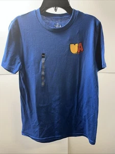 Under Armour Youth Boys Blue T Shirt Graphic Print Short Sleeve Size YM - Picture 1 of 2