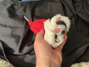 Annalee 10" Christmas Mouse in Red Christmas Stocking Really Cute Happy Mouse - Picture 1 of 6