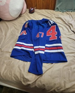 Team USA Junior Olympics Hockey Jersey Trump #47 Large - Picture 1 of 7