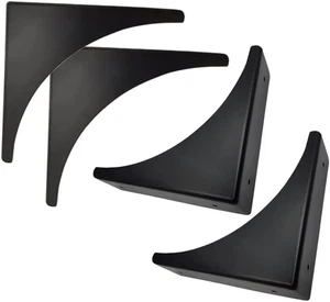 4 Stück Schwarz Metall Eckschutz Kastenrand Schutz Schrank Möbel Horn - Bild 1 von 12