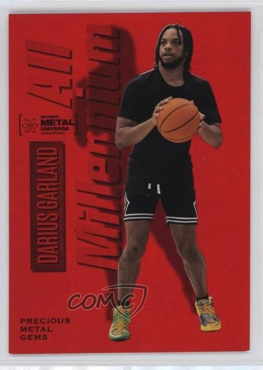 2023 Skybox Metal Universe Champions All-Millennium PMG Red /100 Darius Garland - Image 1 of 2