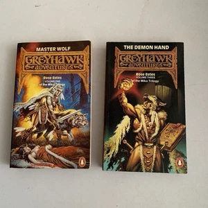 Greyhawk Adventures Book Bundle x 2 Master Wolf & The Demon Hand By Rose Estes - Foto 1 di 6