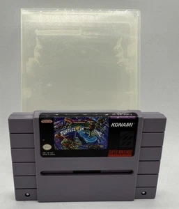 Super Nintendo Turtles in Time Turtles IV (1991, SNES) Nice Condition. Authentic - Foto 1 di 5