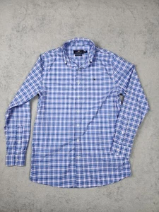 Vineyard Vines Shirt Mens XL Plaid Button Down Performance Stretch Whale Logo - Picture 1 of 12