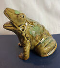 Figurine brûleur d'encens grenouille en porcelaine céramique