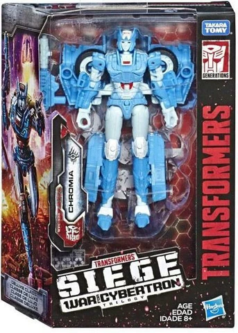 Hasbro Transformers Chromia Figure Deluxe Earthrise War for Cybertron WFC-S20 Cover