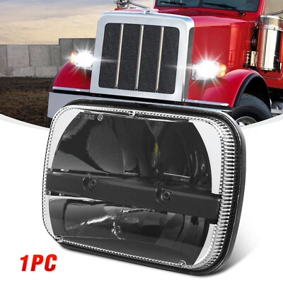 DOT Approved 5x7 7x6 LED Headlight H6054 Hi/Lo for Peterbilt 379/386/367/365/389 - Image 1 of 4