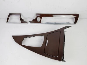 BMW F12 F13 Central Console Dash Interior Trim Platane Rotbraun SET 12-19 OEM - Picture 1 of 16