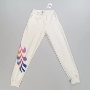 Nike Pants Womens Extra Small Ivory Yoga Luxe A.I.R. 7/8 High-Rise Fleece Ladies - Picture 1 of 10