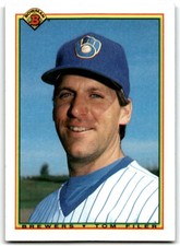 1990 Bowman Baseball Card Tom Filer Milwaukee Brewers #385