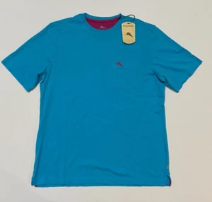 Tommy Bahama Supima Cotton Pocket Tee - River Blue - Small - NWT - Picture 1 of 5