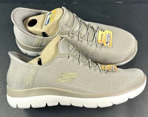 Skechers Mujer Manos Libres Slip Ins / Noche Elegante / Taupe-Dorado / Reg $75 - Imagen 1 de 10