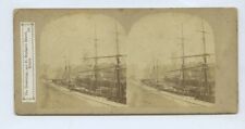 Drawbridge & Sailing Ships Bristol Harbour c1850s Stereoview By Sedgefield