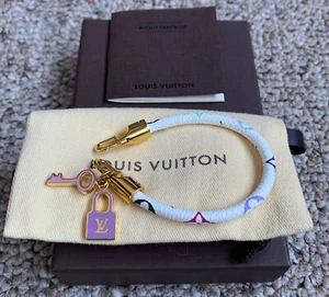 S/S 2003 Louis Vuitton x Takashi Murakami Multicolor Monogram Luck It Bracelet - Picture 1 of 8