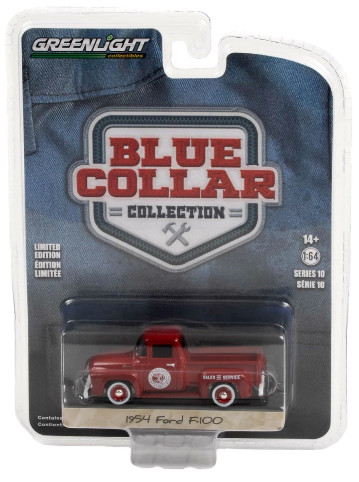 1:64 GreenLight * синий воротник 10 * индийские мотоциклы 1954 Ford F-100 * новый в упаковке * - Изображение 1 из 1