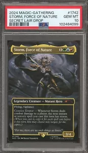2024 Magic The Gathering Secret Lair Marvel Storm, Force of Nature sin lámina PSA 10 - Imagen 1 de 2