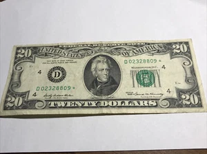 1969 Twenty $20 Dollar Federal Reserve Bank Note Cleveland Ohio D02328809 Star - Picture 1 of 2