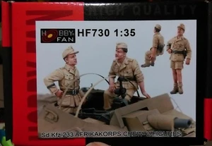 hobby fan 1/35 Sd.kfz.233 AFRIKAKORPS Crew 2 figures resin kit - Picture 1 of 2