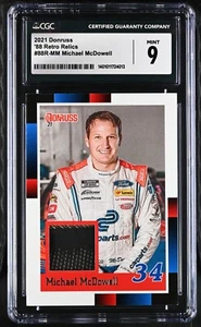 Michael McDowell #88R-MM CGC 9 (2021, Donruss) '88 Reliquias Retro NASCAR Carrera Usado - Imagen 1 de 2