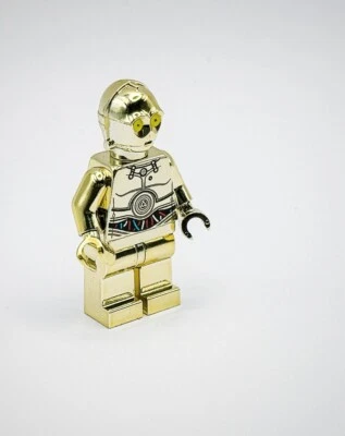 Lego Chrome Gold Plated Star Wars C-3PO SW Limited Edition New!! - Image 1 of 4