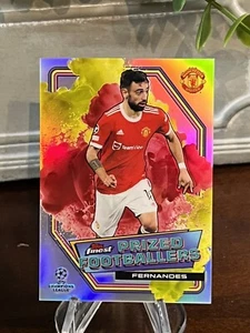 BRUNO FERNANDES TOPPS MEJOR ESTUCHE AMARILLO-ROJO UEFA FUSIÓN HIT PF - Imagen 1 de 4