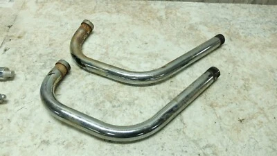 82 Honda CB 900 C CB900 Custom Exterior Derecho Izquierdo Silenciador Tubo Escape Cabezales Foto 1 de 4