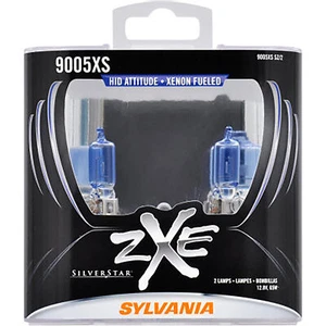SYLVANIA 9005XS SilverStar zXe Halogen – HID Style Bright White Headlights (2PK) - Picture 1 of 8