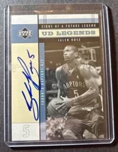 2004 UD Legends Jalen Rose Signs of a future legend Autograph - Auto - Signed - Picture 1 of 2