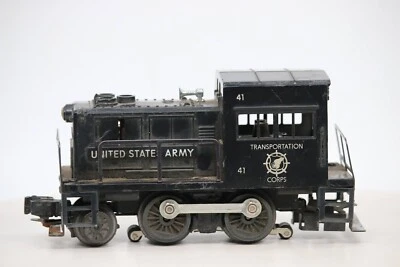 Lionel Postwar 41 U.S. Army Gas Turbine Switcher 2-4-2 O O27 Gauge 1955 - Image 1 of 4