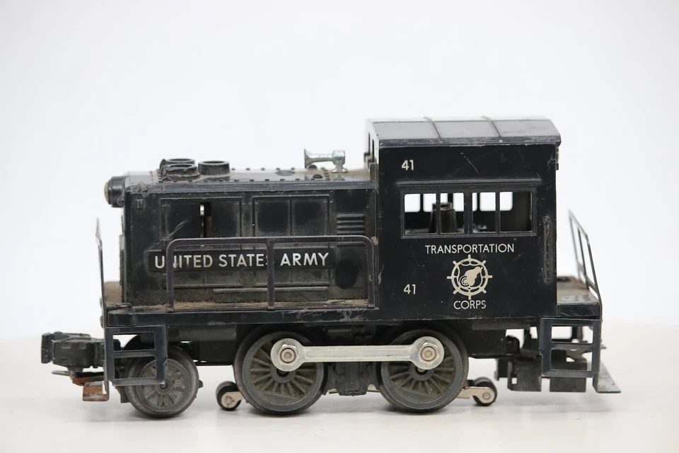 Lionel Postwar 41 U.S. Army Gas Turbine Switcher 2-4-2 O O27 Gauge 1955 - Image 1 of 4
