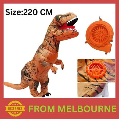 T-Rex Blow Inflatable Dinosaur Costume Adult Jurassic World Park Trex AU STOCK - image 1 of 4