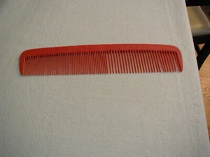 PETTINE VINTAGE ROSSO JUMBO IN PLASTICA LUNGO 14,5" - Foto 1 di 6