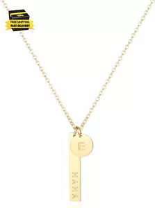 MAMA Necklace,Initial Necklace,Mama Necklaces for Women,18K Gold Plated Mama Nec - Picture 1 of 6