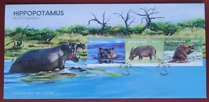 Botswana 2023 / Fauna - Hippopotamus (Hippopotamus amphibius) / FDC - Picture 1 of 1