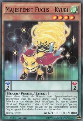 YuGiOh Majespenst Fuchs - Kyubi DOCS-DE028 Common NM 1st - Bild 1 von 2
