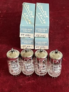 CV4024-ECC81- 12AT7 Chelmer Valve Tube 2 Pieces NOS - NEW - Bild 1 von 21