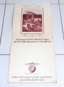 Calendario delle VALLI DI LANZO 1982 Armanach ed le Valade 'd Lans - Piemontese - Picture 1 of 2