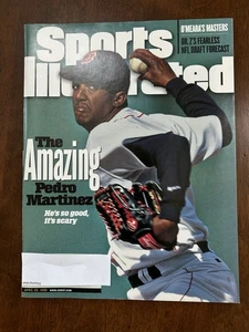 Sports Illustrated 20/04 1998 Pedro Martínez Medias Rojas de Boston casi nuevo - Imagen 1 de 3