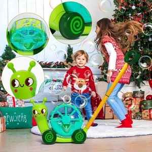 Snail Bubble Mower Toy for Kids（Age 3 up） – Includes 4oz Bubble Solution, - Picture 1 of 7