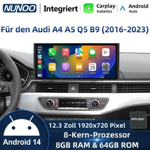 12.3" Android14 Autoradio CarPlay GPS Navi Für AUDI A4 A5 Q5 2016-2023 8+64G - Bild 1 von 12