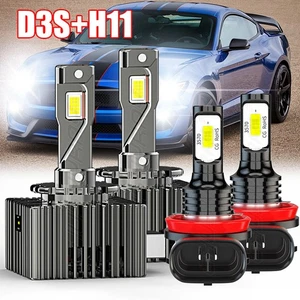 For Lincoln Navigator 2007-2017 Xenon HID Headlight HI/LO & LED Fog Light Bulbs - Picture 1 of 14