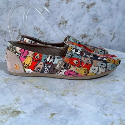 Zapatos Skechers BOBS para perros para mujer talla 6,5 marrón colorido sin cordones cómodos planos Foto 1 de 4