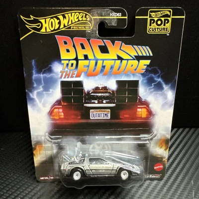 2025 HOT WHEELS Back To The Future Time Machine Pop Culture Premium Delorean - Image 1 of 4