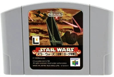 STAR WARS Shutsugeki Rogue Squadron Chuutai Nintendo 64 Cartridge Only Japan - Image 1 of 3