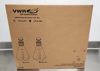 Frascos VWR 10126-408 Erlenmeyer, tapa ventilada, estériles Foto 1 de 4