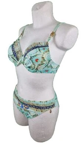 Opera Bikini Größe 36 B - 36 C Cup Bademode Türkis Trägerbikini mit Bügel - Bild 1 von 3