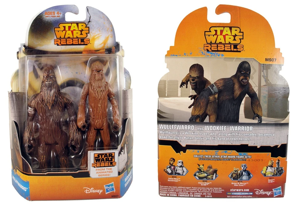 Star Wars Rebels - Hasbro - figurines WULLFFWARRO & WOOKIEE WARRIOR  - Photo 1/1