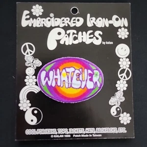 Vintage NOS Embroidered Iron-on Patches By Kalan "Whatever" 1996 - Picture 1 of 3