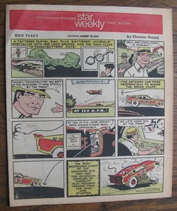 Color Comic Section Aug 19 1972 Canada Star Weekly; Dick Tracy Doonesbury Popeye - Picture 1 of 2